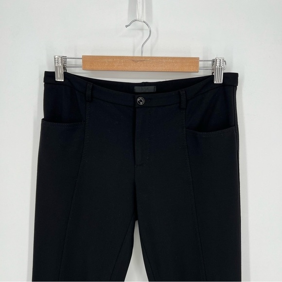 ATM ANTHONY THOMAS MELILLO Ponte Mid-rise Moto Pants In Black Size 4 - Picture 7 of 12